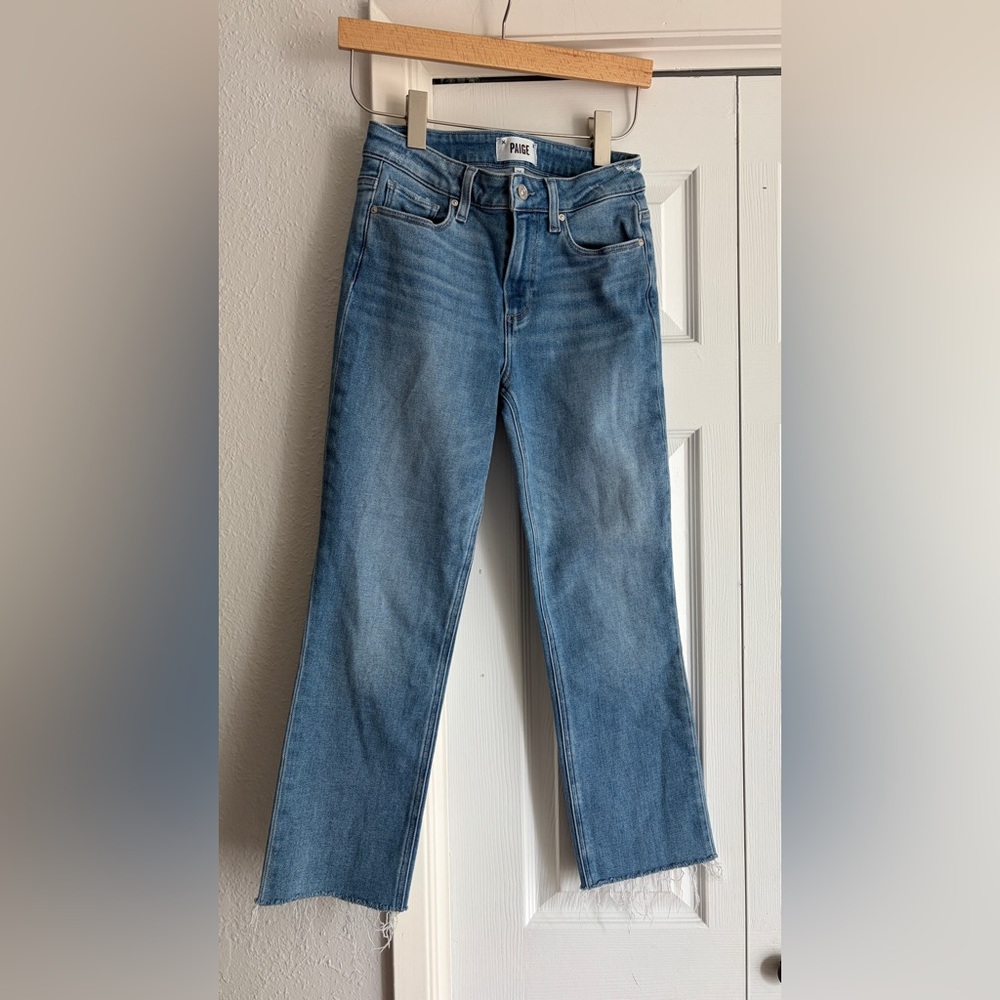 Paige Denim Jeans Cindy Music Distressed ankle fray size 26 - Picture 6 of 12